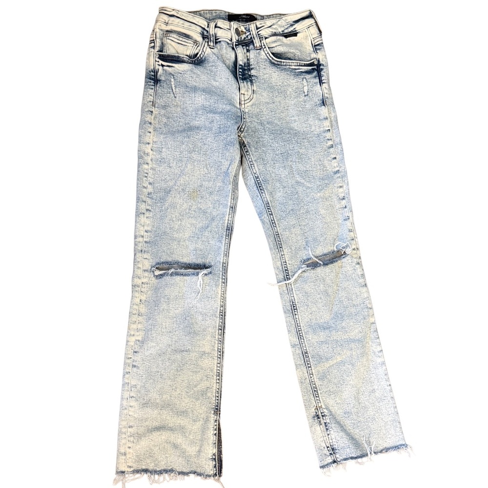 Mavi white wash blue high rise flare Leg Jeans 26 x 30